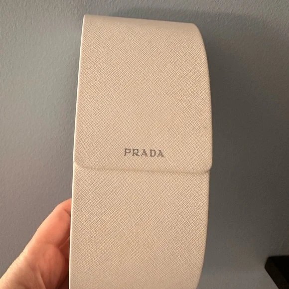 Prada women’s Sunglasses with white & tan frame. - Picture 2 of 7